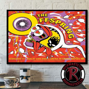 The Offspring Michigan Poster Show 2026 At Van Andel Arena On February 11 2026 Poster Horizontal