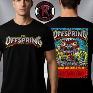 The Offspring Supercharged Worldwide in 26 North American Tour 2026 Schedule Tour Dates Unisex T-Shirt Two Sided