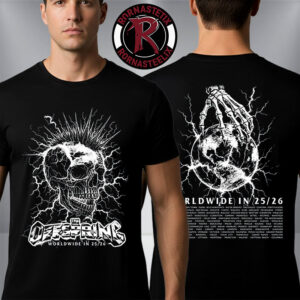 The Offspring Supercharged Worldwide in 26 Tour Mohawk Skull 2026 Unisex T-Shirt Two Sided