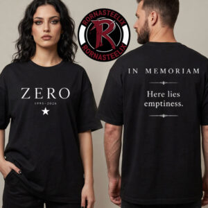 The Smashing Pumpkins Zero In Memoriam Here Lies Emptiness 1995-2026 Unisex T-Shirt Two Sided
