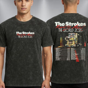 The Strokes Reality Awaits The World 2026 Schedule Tour Dates Washed T-Shirt
