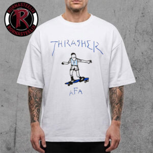 Thrasher x Argentina Adidas Ringer Lionel Messi Unisex T Shirt