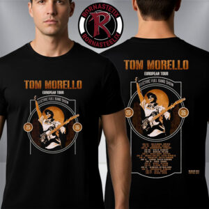 Tom Morello European Tour 2026 Electric Full Band Show Schedule Tour Dates Unisex T-Shirt Two Sided