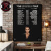 ASAP Rocky Dont Be Dumb On Tour 2026 Schedule Tour Dates Poster Canvas Decor