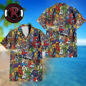 Transformers Optimus Prime Robot Toys Chrismas Gift Hawaiian Shirt