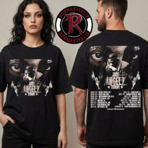 Travis Scott Angelz Tour Flyer 2026 North America Schedule Tour Dates Unisex T Shirt Two Sided