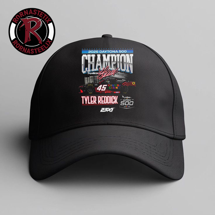 Tyler Reddick Checkered Flag Sports 2026 Daytona 500 Champion Hat Cap Tyler Reddick Checkered Flag Sports 2026 Daytona 500 Champion Hat Cap