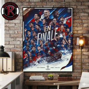 UEFA Champions League 2026 Final PSG Road To Budapest Poster Canvas Decor