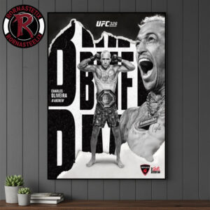 UFC 326 Charles do Bronxs Oliveira BMF Champions At T-Mobile Arena Las Vegas Poster Canvas Decor