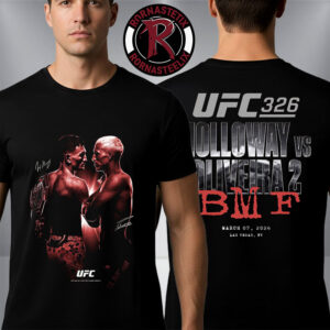 UFC 326 Matchup Max Holloway vs Charles Oliveira BMF March 7 2026 Las Vegas NV Unisex T-Shirt Two Sided