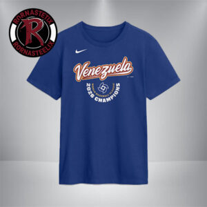 Venezuela Baseball Nike 2026 World Baseball Classic Champions Arched Logo Unisex T-Shirt