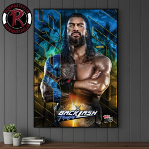 WWE Backlash 2026 Topps Roman Reigns Poster Canvas Decor
