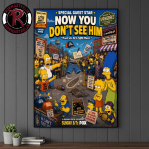 WWE x The Simpsons Treehouse Of Springfield Now You Dont See Him Episode 006 John Cena On Disney Plus Poster Canvas Decor