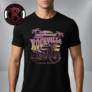Welcome To Rockville 2026 Festival At Daytona Beach FL On May 7 10 2026 Merchandise Striped Sunset Unisex T Shirt