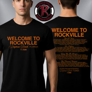 Welcome To Rockville 2026 Festival Merchandise Clean Script Lineup Headliner Unisex T-Shirt Two Sided