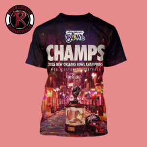Western Kentucky Champs 2025 New Orleans Bowl Champions WKU Hilltopper Football All Over Print Shirt