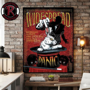 Widespread Panic Birmingham Event Poster On April 17-28 2026 At Coca Cola Amphitheater Rabbit Outta the Hat by Jason Clements Poster Canvas Decor