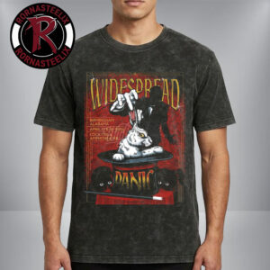 Widespread Panic Birmingham Event Poster On April 17-28 2026 At Coca Cola Amphitheater Rabbit Outta the Hat by Jason Clements Washed T-Shirt