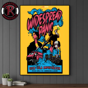 Widespread Panic Event Poster 2 Shows At Coca Cola Amphitheater On April 17-18 2026 In Birmingham Alabama Poster Canvas Decor