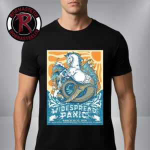 Widespread Panic Event Poster At St Augustine Amphitheatre On March 20-22 2026 Florida Art by Derek Hatfield Unisex T-Shirt