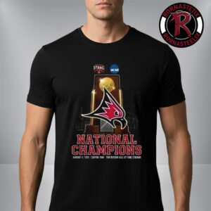 Wisconsin River Falls Falcons Stagg Bowl 2025 NCAA Division III Champion At Tom Benson Hall Of Fame Stadium Unisex T-Shirt