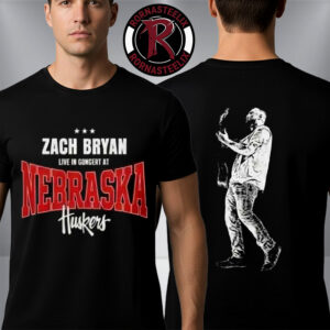 Zach Bryan x Nebraska Cornhuskers Live In Concert At Memorial Stadium Lincoln Nebraska April 25 2026 Unisex T-Shirt Two Sided