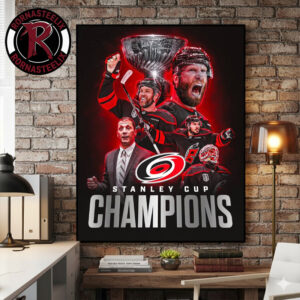 Celebrates Carolina Hurricanes Champions Stanley Cup Finals 2025 2026 Poster Canvas Decor