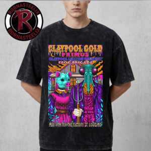 Claypool Gold 2026 Primus Claypool Lennon Delirium Frog Brigade Show At The Factory St Louis MO On May 30 2026 Washed T Shirt