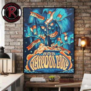 Claypool Gold Irving Texas Venue Poster 2026 At The Pavilion At Toyota Music Factory On June 25 2026 Poster Canvas Decor