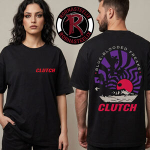 Clutch Blue Blooded Freaks Collection Unisex T Shirt Two Sided