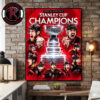 Carolina Hurricanes Champions Stanley Cup Final 2026 The Second Time In Franchise History Poster Canvas Decor Carolina Hurricanes Champions Stanley Cup Final 2026 The Second Time In Franchise History Poster Canvas Decor