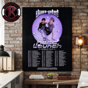 Daniel Howell The Hard Launch World Tour 2026 27 Schedule Tour Dates Poster Canvas Decor