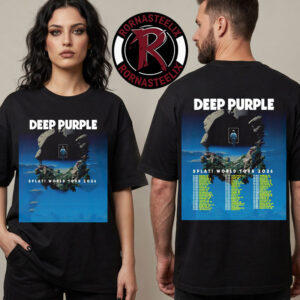 Deep Purple SPLAT World Tour 2026 Schedule Tour Dates Unisex T Shirt Two Sided