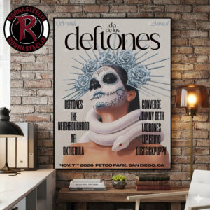 Dia De Los Deftones Venue Poster At Petco Park On November 7 2026 San Diego CA Poster Canvas Decor