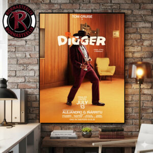 Digger Movie 2026 Starring Tom Cruise In Theaters October 2 2026 Poster Canvas Decor