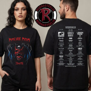 Download Festival XXIII 2026 Bat Dog 2026 Line Up Exclusive Merchandise Unisex T Shirt Two Sided