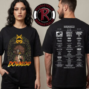 Download Festival XXIII 2026 Indiana Bones 2026 Line Up Exclusive Merchandise Unisex T Shirt Two Sided