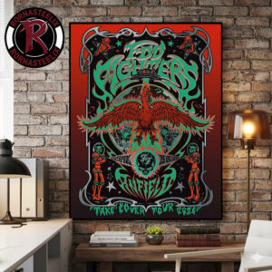 Foo Fighters Liverpool Event Poster 2026 Show At Anfield Stadium On June 25 2026 Liverpool UK Poster Canvas Decor