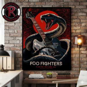 Foo Fighters Oslo Exclusive Poster At Unity Arena On June 10 2026 Poster Canvas Decor