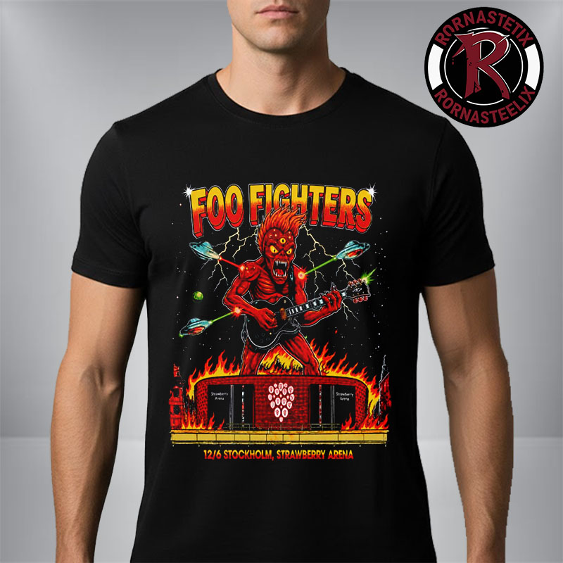 Foo Fighters Stockholm Sweden Exclusive Tee 2026 Show At