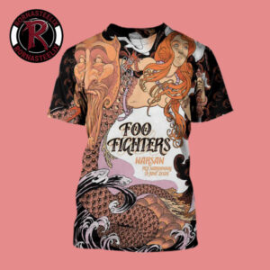 Foo Fighters Warsaw 2026 Poster Show Tonight At PGE Narodowy On June 15 2026 All Over Print Shirt