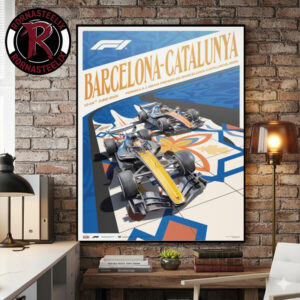 Formula 1 Merchandise Barcelona Catalunya 2026 Official Event Poster On June 12 14 2026 Poster Canvas Decor