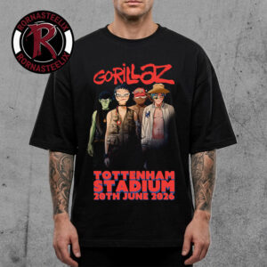 Gorillaz Event Tee At Tottenham Stadium On June 20 2026 Unisex T Shirt