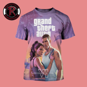 Grand Theft Auto VI Releases On November 19 2026 All Over Print Shirt