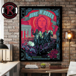 Guns N Roses Berlin Germany 2026 Venue Poster Show At Uber Arena On June 25 2026 Poster Canvas Decor