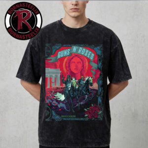 Guns N Roses Berlin Germany 2026 Venue Poster Show At Uber Arena On June 25 2026 Washed T Shirt