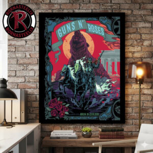 Guns N Roses Berlin Germany Show 2026 At Uber Arena In Berlin On June 23 And 25 2026 Poster Canvas Decor