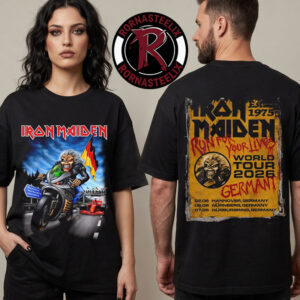 Iron Maiden Germany Run For Your Lives 2026 Tour Exclusive Venue Tee Schedule Dates Unisex T Shirt Two Sided
