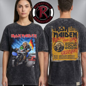 Iron Maiden Germany Run For Your Lives 2026 Tour Exclusive Venue Tee Schedule Dates Washed T Shirt