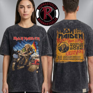Iron Maiden Germany Run For Your Lives World Tour 2026 Eddie’s Dive Bar At Gilde Parkbuhne Hannover DE Washed T Shirt